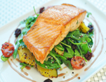 Bronzed Salmon with Fall Harvest Salad