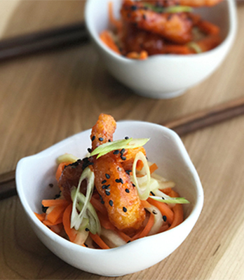 Spice up your summer menu with Korean fried shrimp