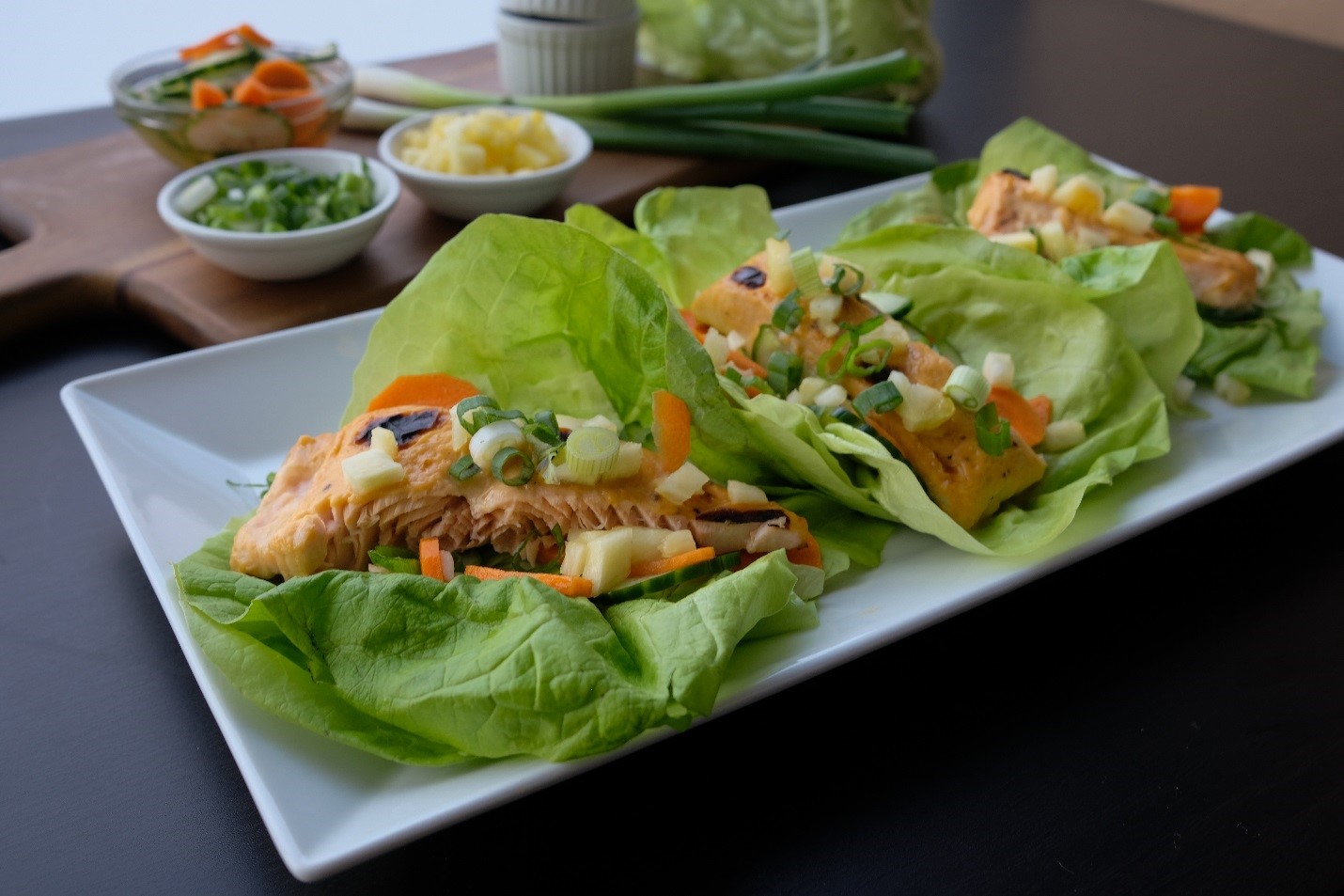 On-Trend & Shareable Asian Glazed Salmon Lettuce Wraps