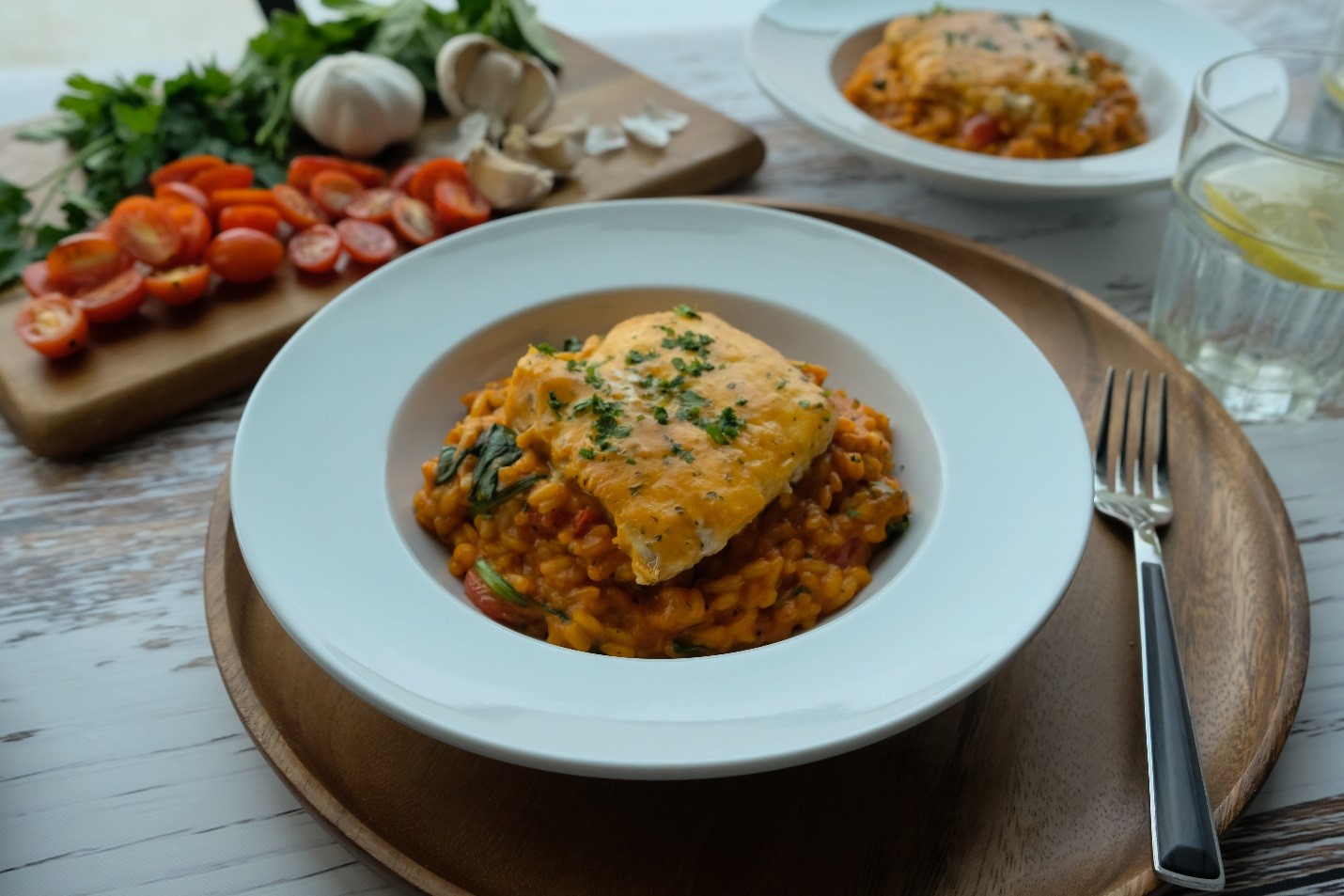 A Trendy Restaurant Menu Winter Recipe: Mediterranean Risotto Pesce