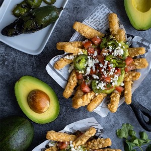 Frites de poisson débordantes style Baja