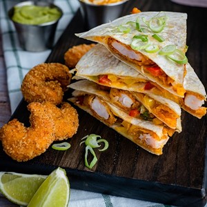 Buffalo Shrimp Quesadilla